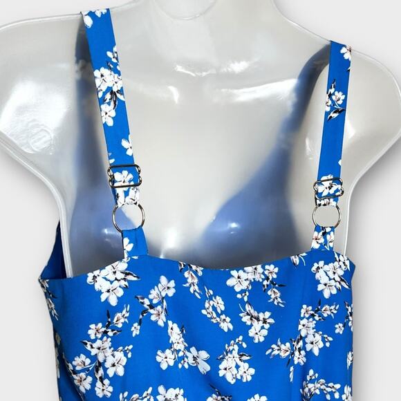 HEARTLOOM Rowan Jumpsuit Blue Floral Size XS Spring Summer Casual - Picture 5 of 6